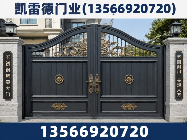 金华不锈钢烤漆大门展示图